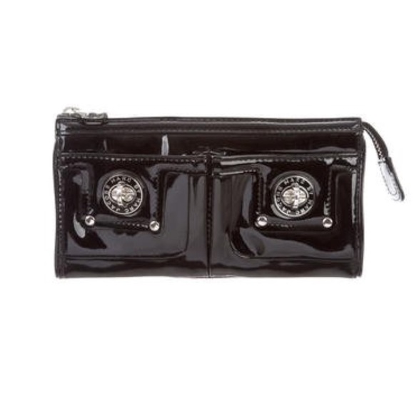 Marc By Marc Jacobs Handbags - Marc by Marc Jacobs patent black turnlock wallet
